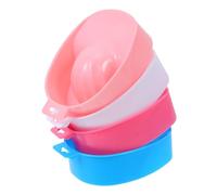 LRXIYODE 4 pièces Bol de Trempage Ongles Manucure PP Léger et Portable Bol Soak pour Dissolvant Vernis Semi-permanent et Soin Spa des Mains