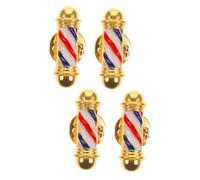 LRXIYODE 4 Pièces Broches Épingle À Revers Alliage Pour Coiffeurs Design Vintage Tournant De Lampe De Barbier Accessoires Légers Et Multifonctions Pour Chemises Vestes Et Chapeaux