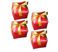 LRXIYODE 4 Pièces Coffret Ballons Film Aluminium Rouge avec Ruban pour Décoration de Fête Noël et Anniversaire Accessoire Photo Original pour Intérieur et Extérieur