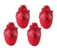 LRXIYODE 4 pièces Décorations Halloween Cœur Sanglant Faux Organes Réalistes Accessoires Effrayants pour Maison Hantée Fête Zombie et Ambiance Halloween