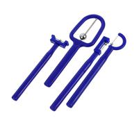 LRXIYODE 4 pièces Entraîneur Musculaire Oral pour Garçon Fille et Adultes Kit Bleu pour Exercices de Motricité Linguale Améliore la Prononciation Flexibilité Du Bout Langue Outil Portable