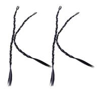 LRXIYODE 4 Pièces Extensions de Tresses à Clips pour Femmes Tresses Synthétiques Queue de Cheval Afro Braid Ponytail Bleu pour Fêtes et Usage Quotidien