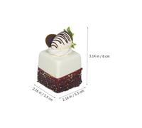 LRXIYODE 4 Pièces Lot de Gâteaux Factices Réalistes Décoratifs Modèles de Gâteau Artificiels pour Décoration de Fête Accessoires Photo et Vitrine