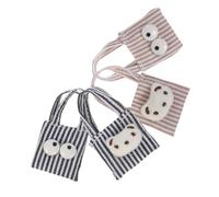 LRXIYODE 4 Pièces Miniature Canvas Tote Bags for Dolls Mini Shoulder Purse Accessories Compatible with Various Doll Models for Roleplay and Collection