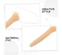 LRXIYODE 4 Pièces Nez Long Faux pour Déguisement Halloween Accessoire PVC Élastique pour Fête Mascarade Cosplay Prop Drôle pour Carnaval et Soirée Costumée