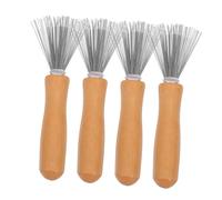 LRXIYODE 4 pièces Outil de Nettoyage Peigne et Brosse à Cheveux Léger et Compact pour Retirer Poils Enfouis Maison et Voyage