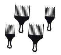 LRXIYODE 4 pièces Peigne à Dents Larges pour Cheveux Bouclés et Tressés Démêlant Doux pour Perruques et Accessoire Portable pour Femme et Homme