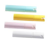 LRXIYODE 4 pièces Set de Flacons Vaporisateurs Spray Pastel pour Cosmétiques et Lotions Bouteilles Rechargeables pour Soins Peau et Voyages Design Résistant à Haute Température et