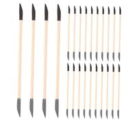 LRXIYODE 40 Pièces Bâtons de Ponçage Bois Double-ended pour Ongles Manucure Portable Sans Dommage Outils Cuticule Pusher Polissage DIY Salon à Domicile
