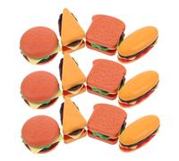 LRXIYODE 40 Pièces Jeu de Nourriture Factice Miniature pour Garçon Fille Accessoires de Cuisine avec Hamburger Sandwich Hot-Dog et Toast Décor et Jeu de Rôle pour Maison de Poupée et