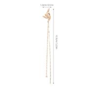 LRXIYODE 4pièces Boucles Oreilles à Clip Avec Pompons Manchettes Féeriques Non Perçantes Bijoux Minimalistes Pour Femmes Adaptés Occasions Diverses