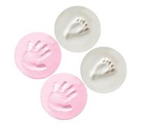 LRXIYODE 4pièces Souvenirs De Mains Kit De Moulage Pour Nés Blanche Ruban Pour Mémorable Bricolage Amusant