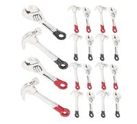 LRXIYODE 5 Ensembles Miniature Home Repair Tools Set Metal Mini Wrench and Hammer for Dollhouse Crafting Model Building and Simulation Maintenance