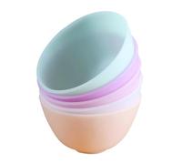 LRXIYODE 5 pièces Bol Silicone Chute Inodore pour Mélange de Masques Faciaux et Préparation à Domicile Flexible et
