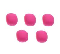 LRXIYODE 5 pièces Bonnettes Micro Mousse Durables Protection Coupe Vent Rose Housses Simples et Confortables pour Microphone Accessoires Poussière et Choc