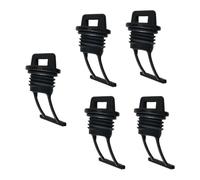 LRXIYODE 5 Pièces Bouchon de Vidange Noir pour Kayak et Canoë, Accessoire en Nylon Facile à Retirer, pour Arrêter Les Fuites des Trous de Vidange de Coque