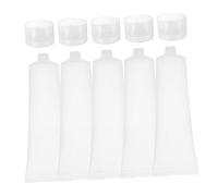 LRXIYODE 5 Pièces Bouteilles de Voyage Rechargeables 100ml Flacons pour Crème Corps Visage Contenant pour Produits Cosmétiques Plusieurs styles