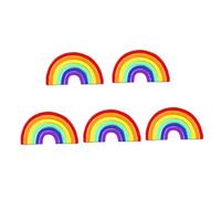 LRXIYODE 5 pièces Broche Arc Ciel Lgbtq Lot de Épingle Délicate à Clipser pour Vêtements Femme Accessoire Rainbow pour Fête Costume et