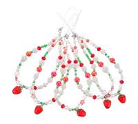 LRXIYODE 5 Pièces Charme de sangle de téléphone chaîne de suspension pour téléphone pour les filles perlé