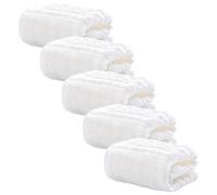 LRXIYODE 5 pièces Serviettes Lavables Coton pour Bébés Lot de Débarbouillettes Multifonctionnelles Serviette Absorbante pour Éponge pour Visage pour Blanc