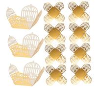 LRXIYODE 50 Pièces Coffret Chocolat Papier Chocolat Décoratif avec Design Cage Ajourée Boîte Cadeau pour Fête et Mariage Pratique et Compact