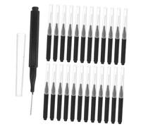 LRXIYODE 50 pièces Lot de Brossettes Interdentaires Noires Emballées Individuellement Nettoyeur Interproximal Doux avec Poignée Ergonomique Brosses pour Nettoyage des Espaces Dentaires et
