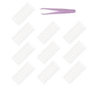 LRXIYODE 500 Pièces Self-adhesive Breathable Nose Contour Strips With Soft Elastic Nasal Wing Patches And Tweezers For Comfortable Nose Shaping And Longwear Reshaping