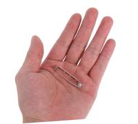 LRXIYODE 50pièces Broche De Métal Argenté Avec Épingle à Barre De Retenue Et Broche De Sécurité Arrière