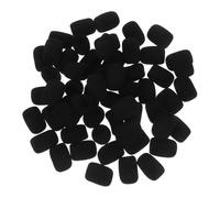 LRXIYODE 50pièces Mini-couvertures Pour Microphone Mousse Bonnette Anti-vent Pour Standard Du Bruit Usage Extérieur Et Intérieur