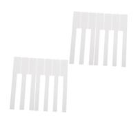 LRXIYODE 52 pièces Kit de Réparation pour Touches Blanches de Piano Acrylique Accessoires Pratiques pour Clavier Usage Professionnel et Domestique