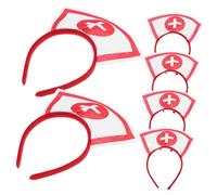 LRXIYODE 6 Pièces Bandeaux Infirmière Halloween avec Croix Accessoires Cosplay Confortables et Ergonomiques pour Fête et Photographies
