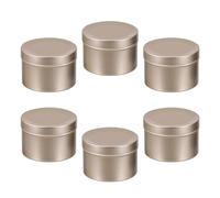 LRXIYODE 6 Pièces Boîtes de Parfum aux Huiles Essentielles 50ml | Hermétique, Réutilisable et Antichoc, Format Rond Portable, Halloween pour Bougie et DIY