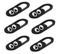 LRXIYODE 6 pièces Cache Webcam Noir Protection Confidentialité Anti-espionnage pour Téléphone et Ordinateur Portable Compact et Pratique Protection Sécurité