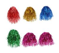LRXIYODE 6 pièces Foil Tinsel Wigs Set Party Hair Accessories For Women And Men Unique Costume Hairpieces