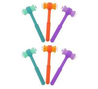 LRXIYODE 6 Pièces Hammer Toys for with Suction Cups Lightweight Portable Pounding Plaything for Early Development and Reaction Training Party Preschool and Outdoor Use