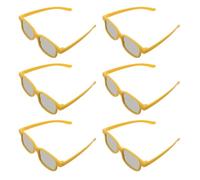 LRXIYODE 6 pièces Lot de Lunettes Plastique pour Cinéma Garçon Fille Légères et Durables Vision Stéréoscopique pour Films et Jeux Maison ou Au Théâtre