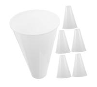LRXIYODE 6 Pièces Mégaphone Sportif Blanc en Plastique pour Stades et