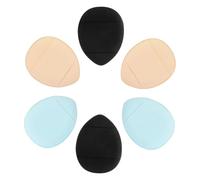 LRXIYODE 6 pièces Mini Powder Puff Set Portable Fluffy Cosmetic Applicators For Loose Powder And Liquid Foundation Dual-use Soft Skin-friendly Makeup Sponges