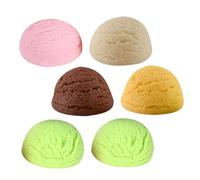 LRXIYODE 6 pièces Modèles de Boules de Glace Artificielles Réalistes pour Vitrine Décorative Réutilisables et Légères pour Photographie et de Desserts