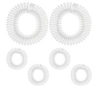 LRXIYODE 6 Pièces Peigne Invisible pour Cheveux Fins avec Prise Flexible en Plastique, Design Circulaire Ultra-fin, Travail Déplacements, Finition sans Couture