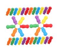 LRXIYODE 60pièces Échecs Bois Jeu De Accessoires De Remplacement pour Plateau De Jeu Petites Pièces Échecs
