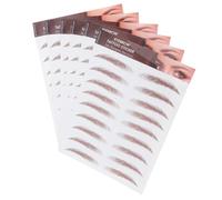 LRXIYODE 6feuilles Autocollants Sourcils Transferts pour Sourcils Adhésifs Naturels Jetables Autocollants Faux Maquillage Femme