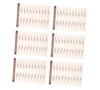 LRXIYODE 6feuilles Sourcils Autocollants Repositionnables Imperméables Stickers pour Sourcils Adhésifs Temporaires Décalcomanies pour Maquillage Féminin