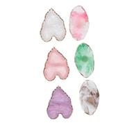 LRXIYODE 6pièces Palette De Nail Art Pour Mélange De Couleurs Support Pour Vernis à Ongles Anneau Pour Palettes Plateau De Mélange Pour Ongles