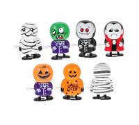 LRXIYODE 7 Pièces Jouets à Remontoir Halloween Figurines Cartoon à Marcher Décorations de Fête Amusantes pour Adultes