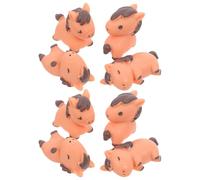 LRXIYODE 8 Pièces Figurines Cheval en Résine Miniatures Créatives Marron Résistantes la Décoloration Décoration Intérieure Élégante pour Interaction Parent-garçon et Filles