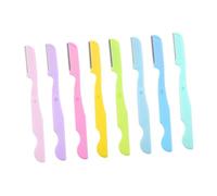 LRXIYODE 8 Pièces Rasoir à Sourcils Outils de Beauté pour Épilation Visage Accessoires Pratiques et Compactes
