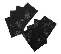LRXIYODE 8 pièces Scratch Cards DIY Set For Portable Small Scratchboard With Plants And Animals Patterns Creative Art Craft For Relaxation And Party Favors gift for for for for for for