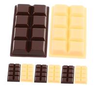 LRXIYODE 8 pièces Simulés Résine Décoratifs Chocolat Faux Dessert pour Décoration Maison Photo Accessoires