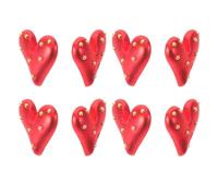 LRXIYODE 8pièces Broche Cœur Rouge pour Femme Bijou Fantaisie Broche Cœur Accessoire Mode pour Saint-valentin et Robe